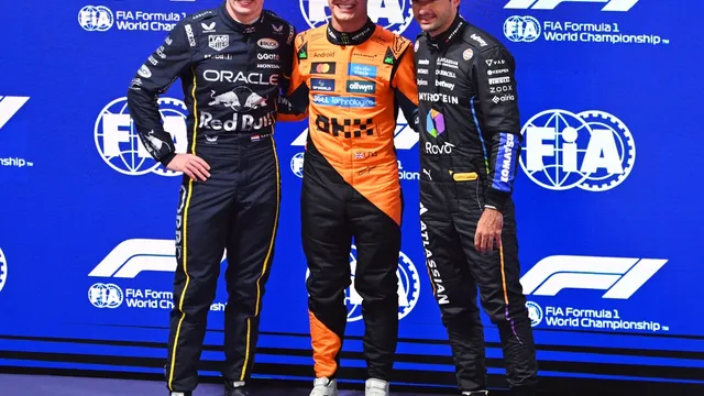Lando Norris claims pole position in dramatic Las Vegas qualifying