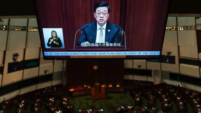Hong Kong leader John Lee unveils first five-year plan to broaden economy beyond finance