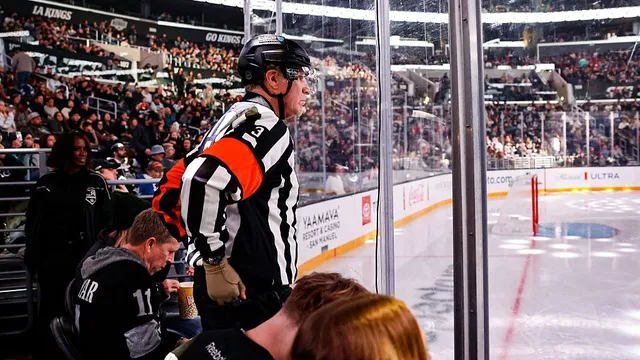 Will Ferrell dressed as referee during Kings game and hilariously calls penalties