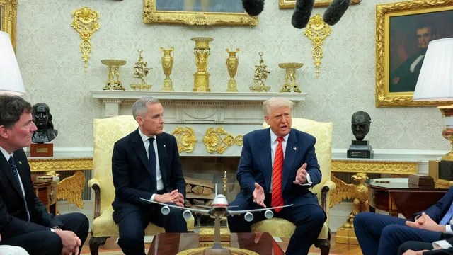Trump refuses to lower tariffs on Canada during meeting with prime minister