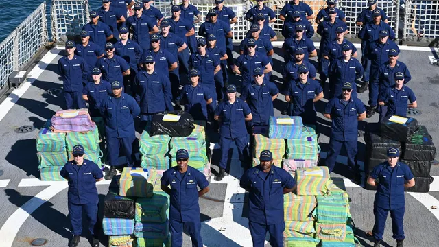 Coast Guard interdicts a historic drug haul at sea