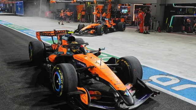 McLaren team principal Andrea Stella addresses collision between drivers Lando Norris and Oscar Piastri in Singapore