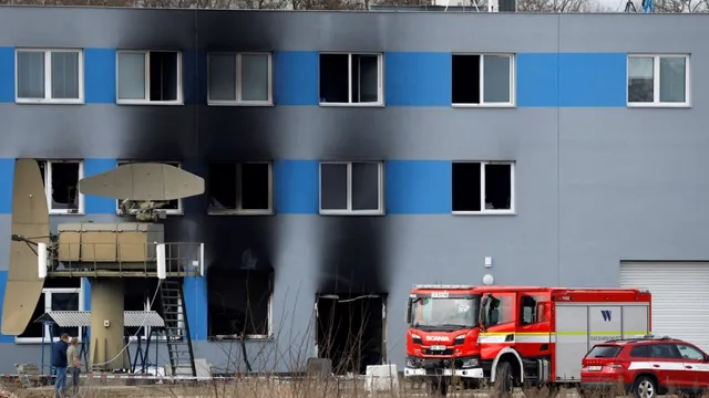 Czech authorities investigate fire at drone facility as terrorism
