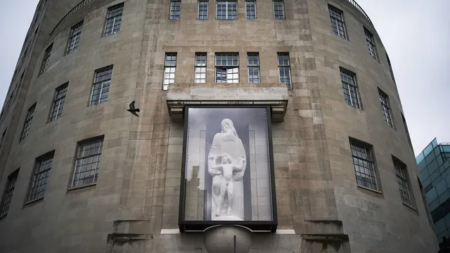 David Chick attacks Eric Gill statue at BBC headquarters