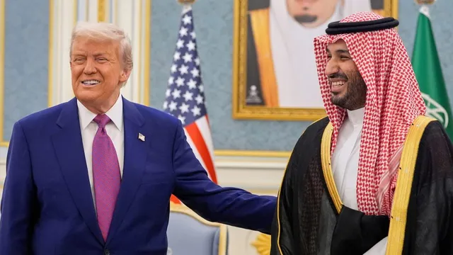 Crown prince visits the White House amid renewed ties