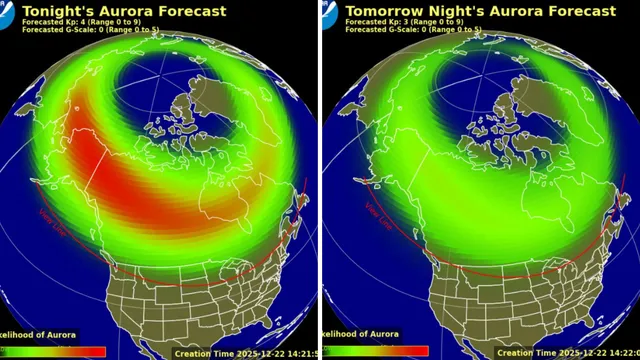 Northern lights forecast across several U.S. states due to geomagnetic activity