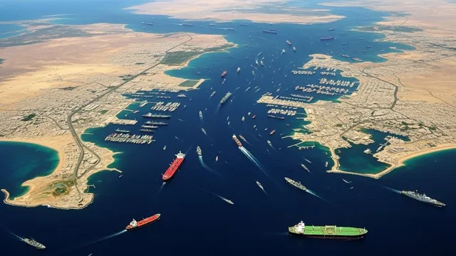 Oil tanker hit by unknown projectile in Strait of Hormuz, catches fire
