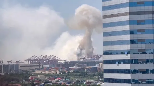 Cargo Ship Fire at Ningbo-Zhoushan Port