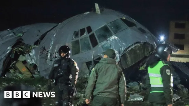 Tragedy strikes Bolivia as military plane crashes, claiming lives and scattering cash