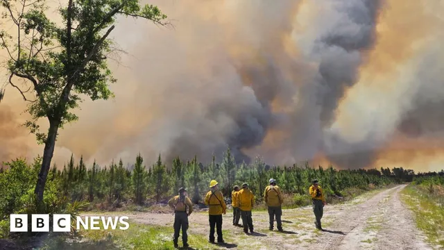 Severe drought fuels wildfires destroying homes in Georgia