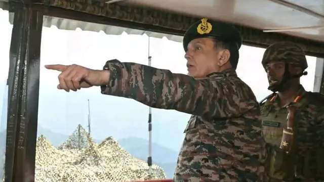 Indian Army Chief General Dhiraj Seth Reviews Counter-Terrorism Operations in Kashmir