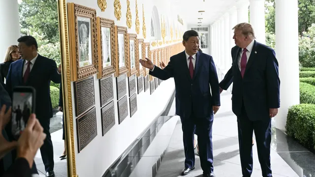 Donald Trump and Xi Jinping meet at the White House to discuss US-China relations