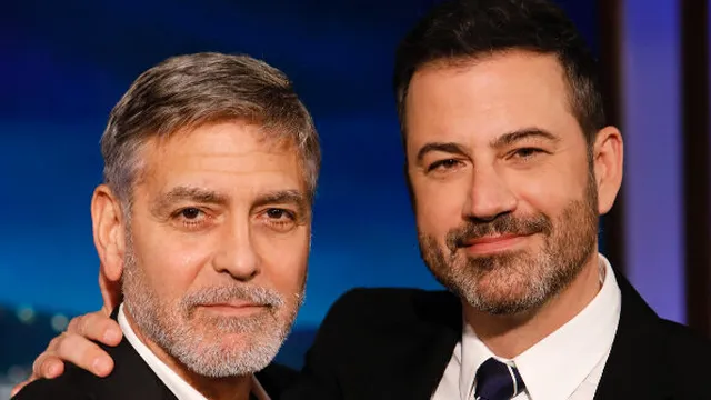 Jimmy Kimmel questions George Clooney about Trump on late-night show