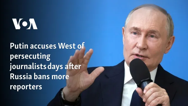 Putin claims West targets journalists ahead of Mongolia trip