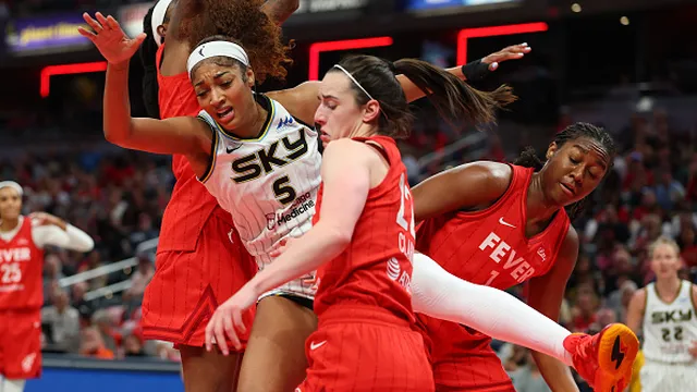 Caitlin Clark slapped with flagrant foul after heated exchange with Angel Reese