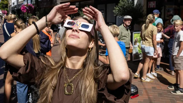 Total solar eclipse captivates viewers across Europe and North America