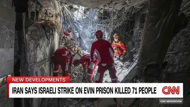 Israeli strike devastates Evin Prison, killing dozens