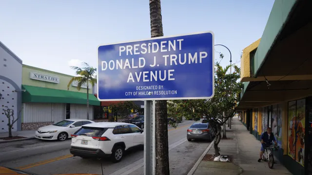 Hialeah honors Donald Trump by renaming Palm Avenue