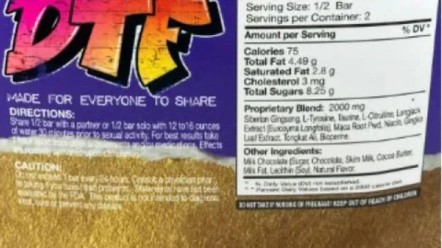 FDA issues nationwide recall of sexual enhancement chocolate containing hidden drugs