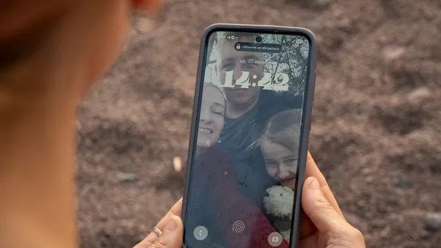Ukrainian soldier Yevheniy serves in Donetsk while his wife Alina and daughter Snizhana live in Boryspil, separated by war
