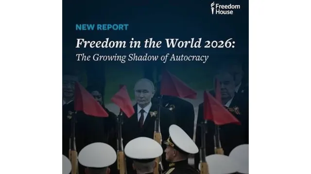 India's Freedom House democracy score falls to record low in 2026 report