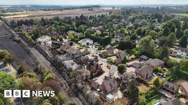 Wildfire destroys 19 homes in Stourbridge
