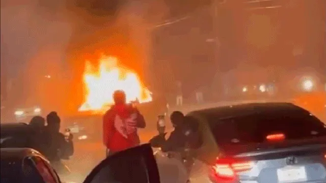 Couple brutally attacked during street takeover in affluent Queens neighborhood