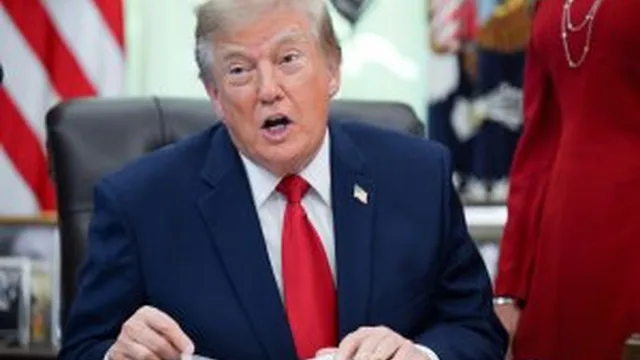 President Donald Trump announces no military strikes on Iran before midterm elections