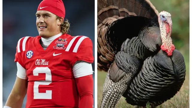 Jaxson Dart bags rare turkey the day after his impressive Pro Day
