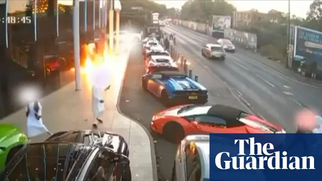 Three men firebomb luxury cars at Birmingham wedding venue