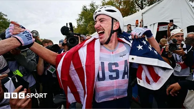 American cyclist Brandon McNulty wins world road race title in Montreal, ending 33-year US drought