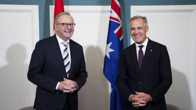 Mark Carney arrives in Australia for pivotal trade discussions