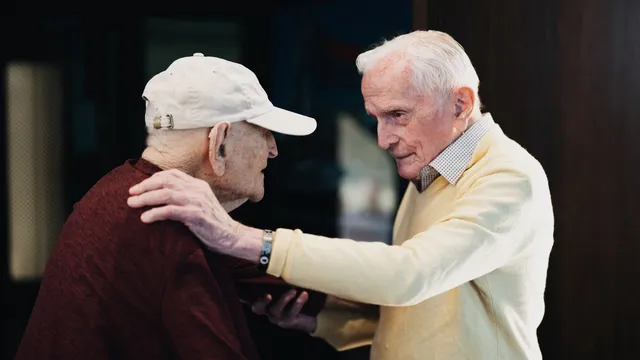 Holocaust survivor Andrew Roth meets liberator Jack Moran 80 years later