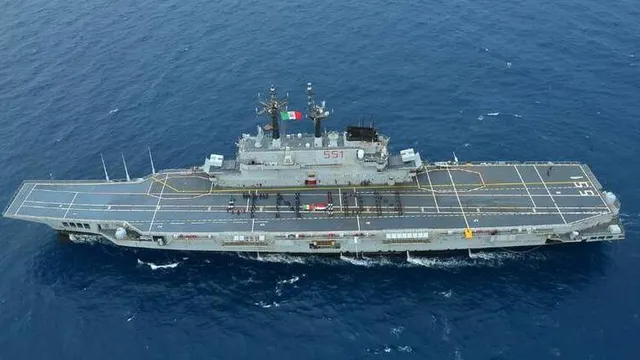 Indonesia takes delivery of its first aircraft carrier, a retired Italian warship, to boost maritime and disaster response
