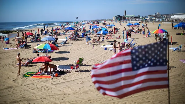 Lifeguard hospitalized after being impaled by umbrella in New Jersey
