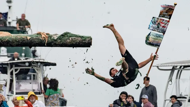 Gloucester's greasy pole contest celebrates a century of tradition and daring