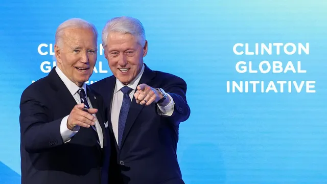 Biden Emotional as Clinton Honors Him in New York