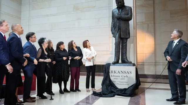 Johnny Cash statue unveiled in US Capitol's Emancipation Hall