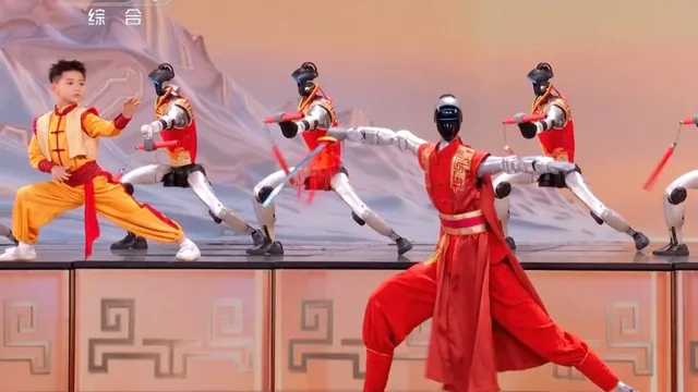 China showcases high-tech capabilities with kung fu robots and John Legend