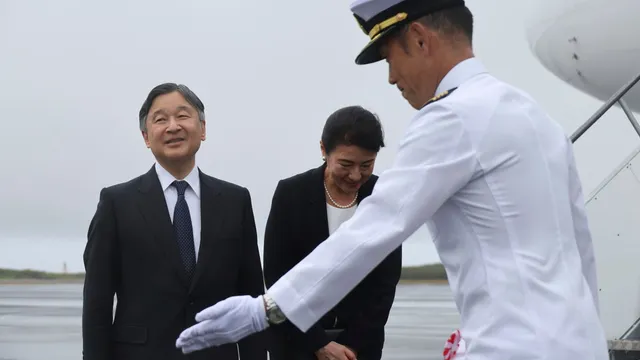 Emperor Naruhito honors war dead in historic Iwo Jima visit