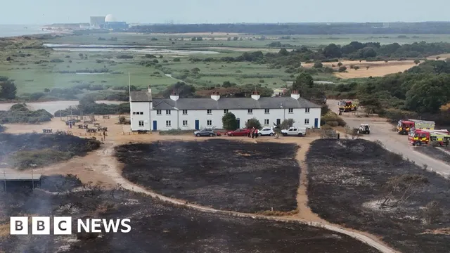 Dunwich wildfire threatens local tourism industry