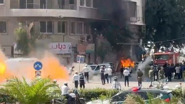 Bombs explode near Macron's hotel in Damascus during visit