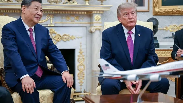 Donald Trump and Xi Jinping meet at the White House to discuss US-China relations