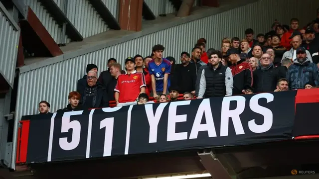 Manchester United fans revive "51 YEARS" banner mocking Manchester City after Premier League financial breaches verdict