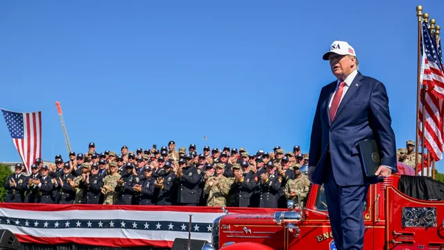 Trump claims firefighters rescued him after 9/11 attacks