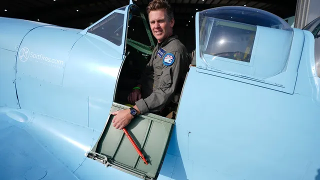 Spitfires take to the skies in historic anniversary celebration