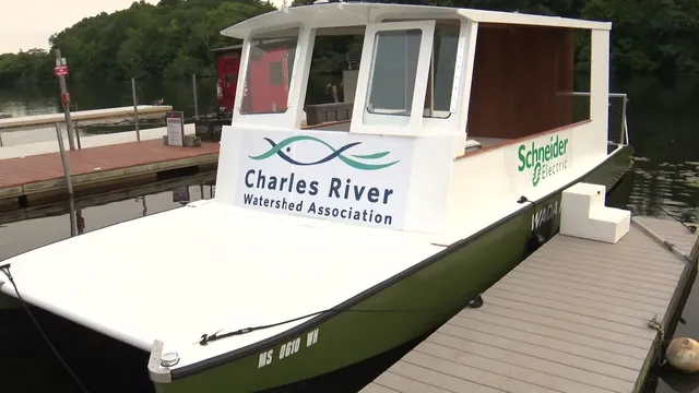 Drew Rollert launches electric ferry service on the Charles River