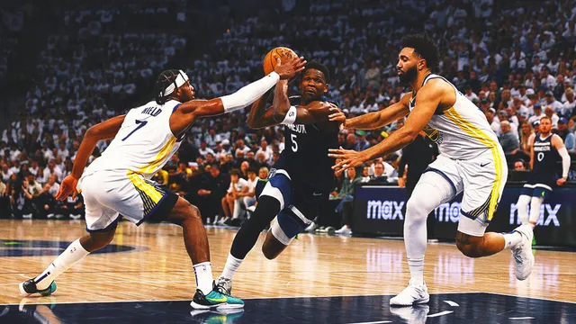 Timberwolves surge after Curry's absence in crucial playoff game