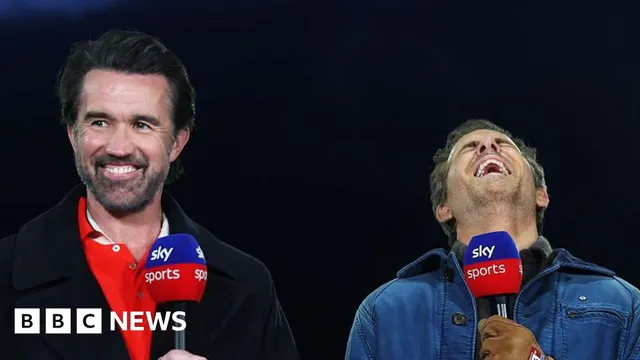 Ryan Reynolds and Rob McElhenney commentate historic Wrexham vs Swansea match