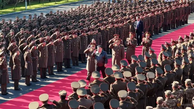 North Korean leader Kim Jong Un urges army to become world's strongest at Pyongyang meeting